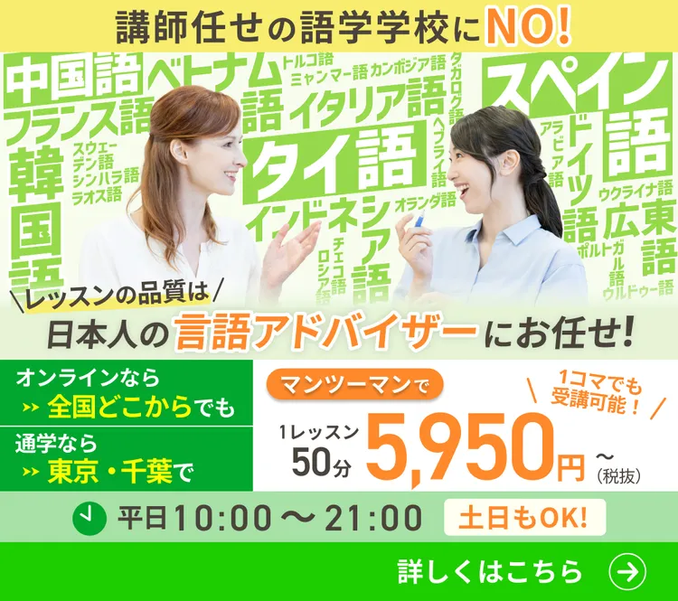 日本人の言語アドバイザー